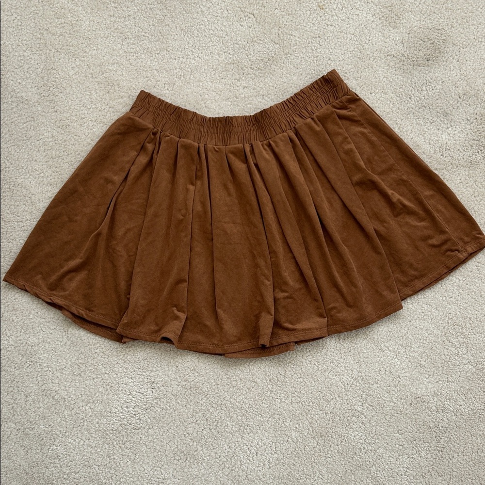 NWOT Ardene Rich Brown Circle Skirt